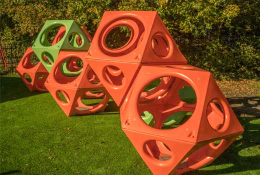 geometry inspired playground structure PlayCubes